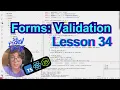 Lesson 34 Forms Validation TypeScript Node js React