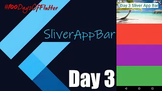 Day 3 Speed Code Custom Scroll view Sliver App Bar flutter Code With Nix