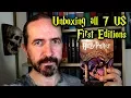 Unboxing all 7 US first edition Harry Potter books