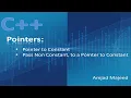 C Programming Pointers Pointer to Constant Pass Non Constant to Pointer to Constant Urdu