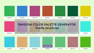 Create A Random Color Palette Generator Using HTML CSS JavaScript pixelsicker