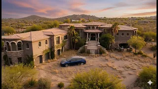 ABANDONED 6 7M Desert LUXURY Mansion Everything STILL LEFT Inside 