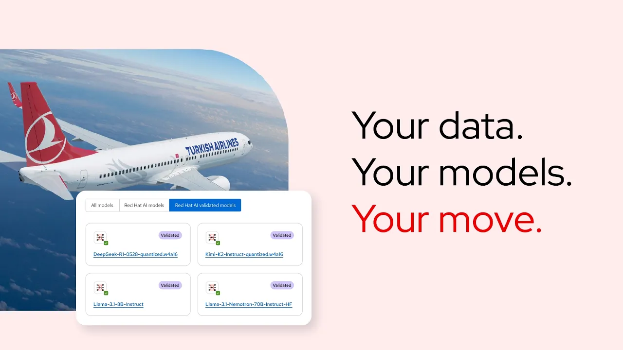 Red Hat — Turkish Airlines & Red Hat AI: Scale Your Data Access (YouTube video ad)