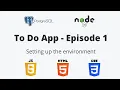 Create a web app in NodeJs - Episode 1