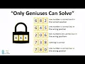 OLD Integer Programming Intro Part I The Lock Puzzle
