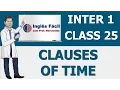 Class 25 - Clauses of Time