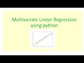 Multivariate Linear Regression using Python