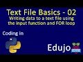 Text File Basics - 02 Generating random numbers from input and writing them to a text file