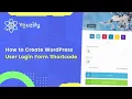 How to Create a WordPress User Login Shortcode