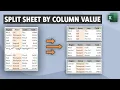 Excel Tip Split Excel Worksheet into Multiple Worksheets Based on Column Value Free Add-in