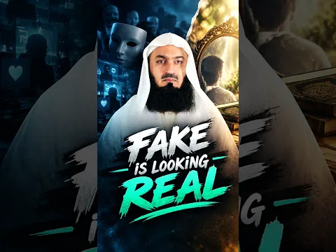 Fake is Looking Real #muftimenk #motivation #fake #ai #information #digital