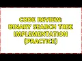 Code Review Binary Search Tree Implementation practice 2 Solutions