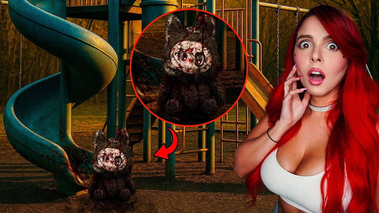 SI VES UN LABUBU ENTERRADO EN UN PARQUE, CORRE!😰 *mi DRON captó en cámara algo MUY ATERRADOR*
