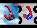 Download Lagu Best Falls | Real Spiderman vs Stickman | Stickman Dismounting Highlight and Funny Moments #173