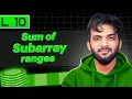 L10 Sum of subarray ranges Stack and Queue Playlist