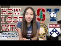 STATS ECS THAT GOT ME INTO STANFORD YALE U PENN WHARTON BERKELEY MORE