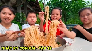 Nhật Ký Con Gái • Tập 22 • Ăn Sáng Với Tô Mì Tôm To 🍜 Và Làm Việc Nhà🧹 Cùng Lộc TiVi🥰🥰