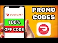 Doordash Promo Code 2026 Best Doordash Coupon Codes for Free Discounted Orders