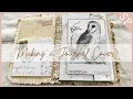 Making a Journal Cover Graceful Birds Junk Journal