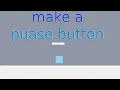 How to Make a Pause Button in Unity 2D