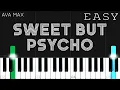 Download Lagu Ava Max - Sweet but Psycho | EASY Piano Tutorial