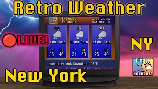 LIVE New York NY Weather Retro Weather 90s Jazz - Relax
