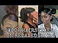 SWOOP HAIRSTYLES ON RELAXED HAIR KELS