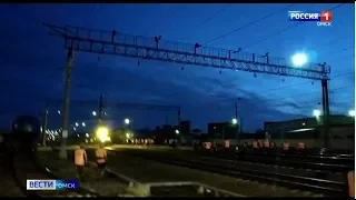 На железнодорожной станции Омск-Восточный 8 грузовых вагонов сошли с рельсов
