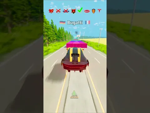 Cars VS Rainbow containers😂 #beamngdrive