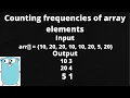 Counting frequencies of array elements golang tutorial