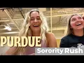My rush experience at Purdue University