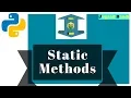 Static Method In Python Python tutorial