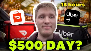 Is 500 Possible in One Day on DoorDash Uber Eats