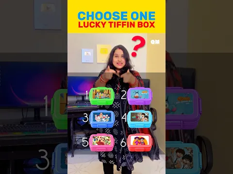 CHOOSE ONE 🤔 LUCKY TIFFIN BOX 🍛🍝#shorts #choose #food