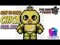 How to Draw Five Nights At Freddy s Chica - FNAF Pixel Art Animation