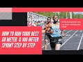 How To Run Prepare For The 60 meter 100 meter dash