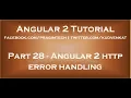 Angular 2 http error handling