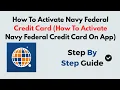 How To Activate Navy Federal Credit Card How To Activate Navy Federal Credit Card On App