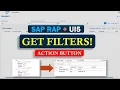 RAP Ui5 How to Get Filter Values in SAP RAP using Action Button