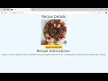 Food recipe app using React Html Js