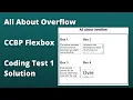 All About Overflow CSS Flexbox Coding Test 1 Solution CCBP Coding Test Answers