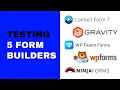 Best Wordpress Multi-Form Contact Form I test 5 form builder plugins