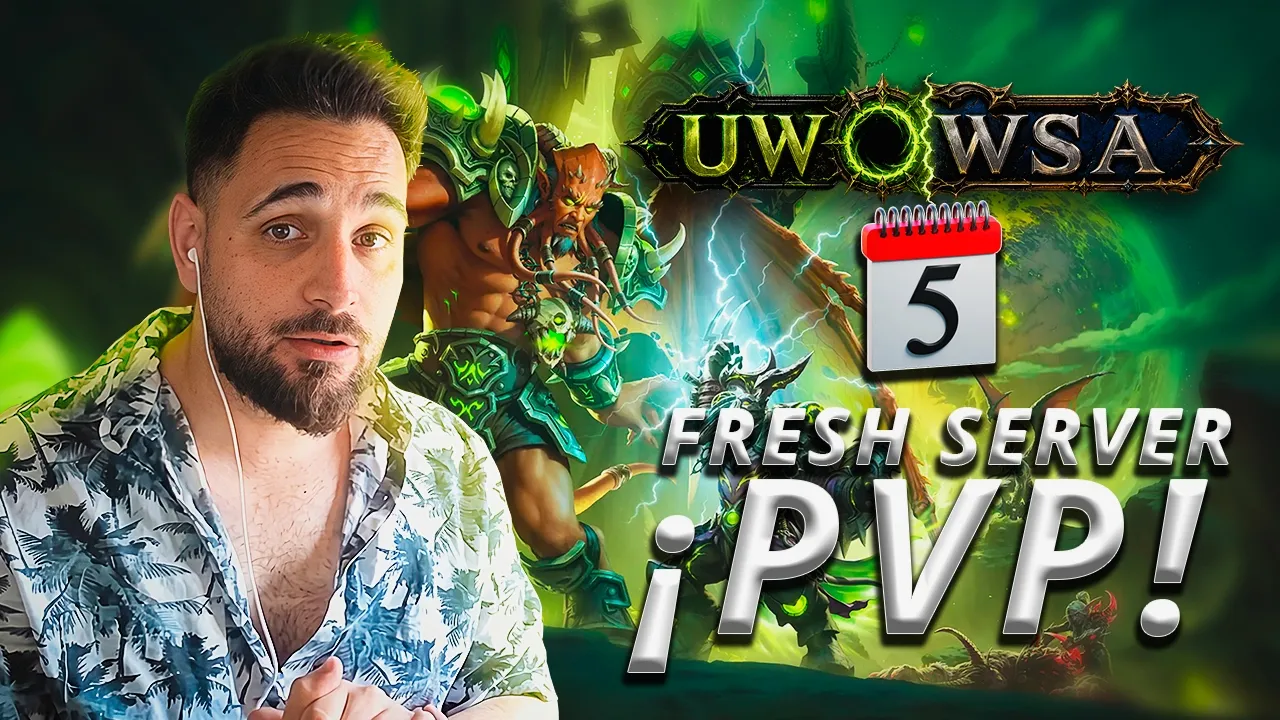 UWOW SA FRESH SERVER DE LEGION EN 4 DIAS🔥 !discord #wotlk   #pvp #wow 2