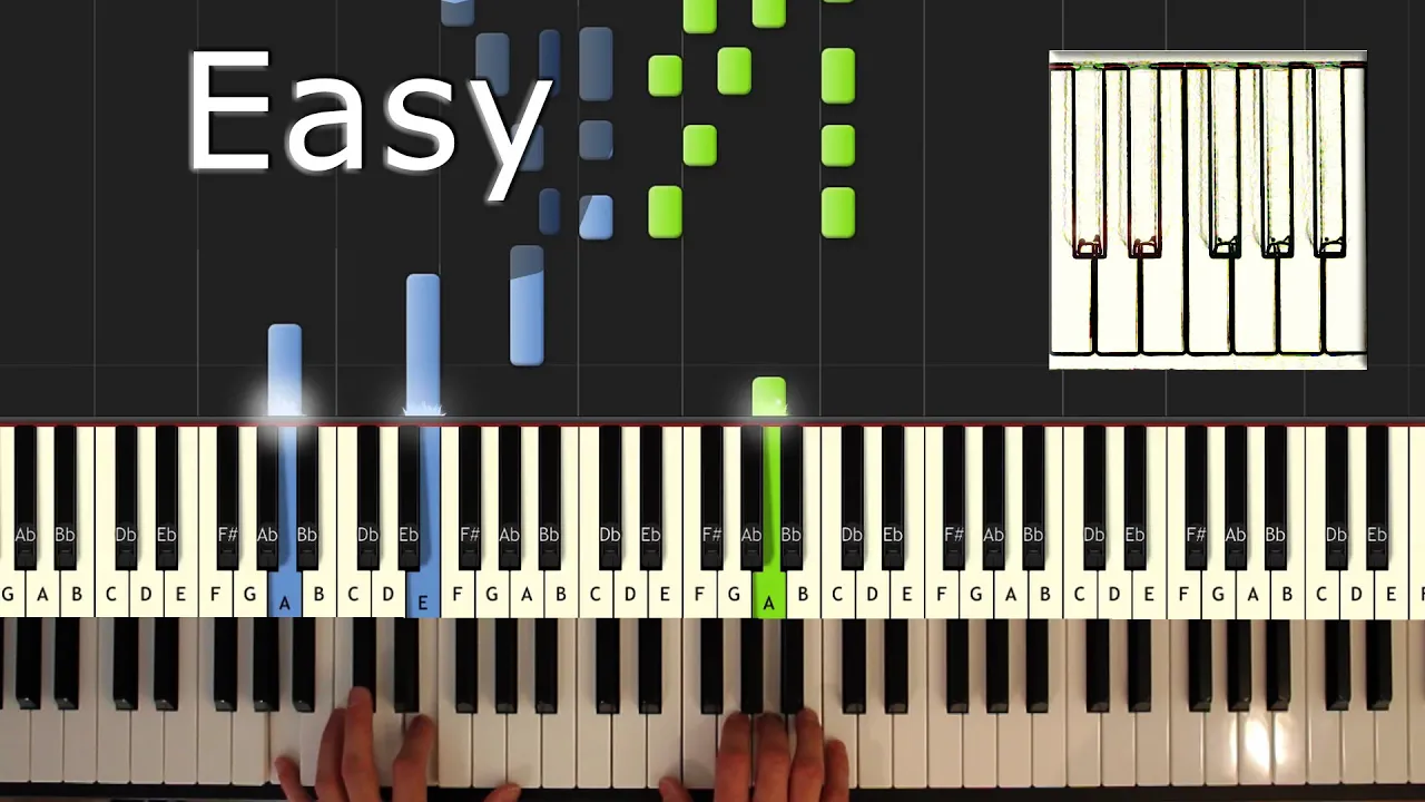 Debussy Clair de Lune Piano Tutorial Easy How To Play (Synthesia)