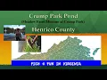 Great Bank Fishing Spot in Virginia for Kids Crump Park Pond in Henrico County