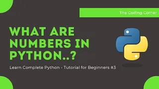 Numbers in Python Convert string to number in Python Complete Python Tutorial for Beginners