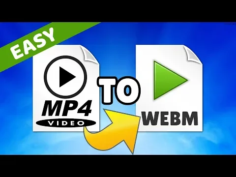 Download MP3 How to convert MP4 to WebM Video File Format Quick, Easy and Free