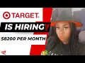 Target is HIRING Make up to 8200 per month Non-Phone No degree Required