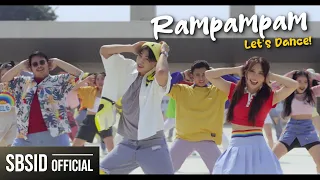 step by step id natya u0026 rendy rampampam lets dance official music video 