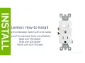 How to Install a Leviton Combination Device Single Pole Receptacle